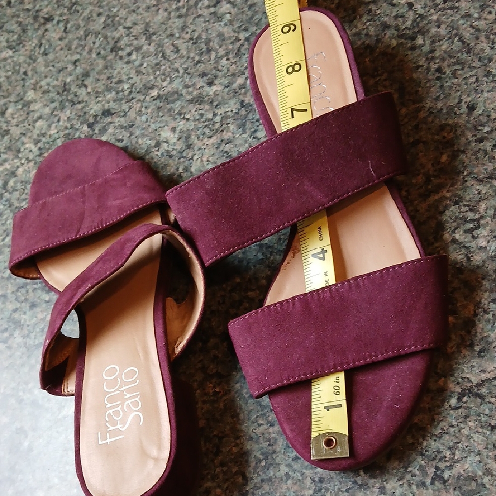 Franco Sarto Women's Burgundy Sandals